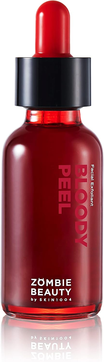 SKIN1004 Bloody Peel 1.01 fl.oz, 30 ml AHA 17% Exfoliating Solution, Removes Dramatic Exfoliating Effect with Special Home Care