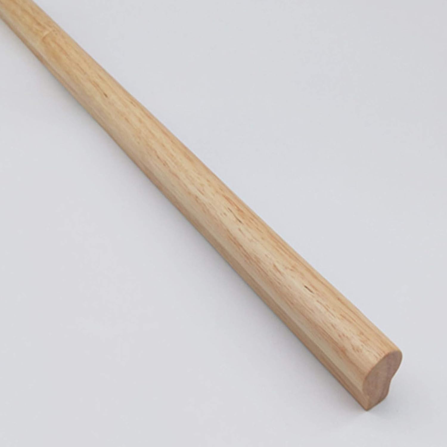 Wooden Kitchen Furniture Handle Wardrobe Cupboard Door Handle Screw Fixed Rubber Wood Knobs Bar Pulls Solid Wood Cabinet Drawer Dresser Closet Handle Wood Color Multi-Size(Length 500mm)