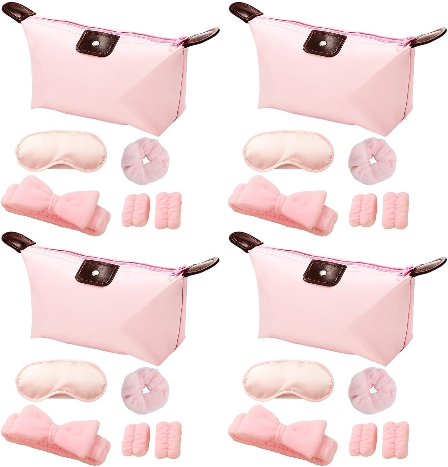 24 Pcs Pink sleepover Supplies,Sleepover Party Supplies for Girls,Girls Sleepover Supplies,Suitable for Overnight Parties, Themed Celebrations and Group Events
