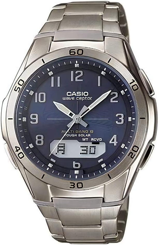 CASIO WVA-M640TD-2AJF Titanium Radio Solar Watch, Mail Order Limited Model, Wave Cepter, Solar Radio, Titanium, Mail Order Limited Men's, Luxury, Luxury