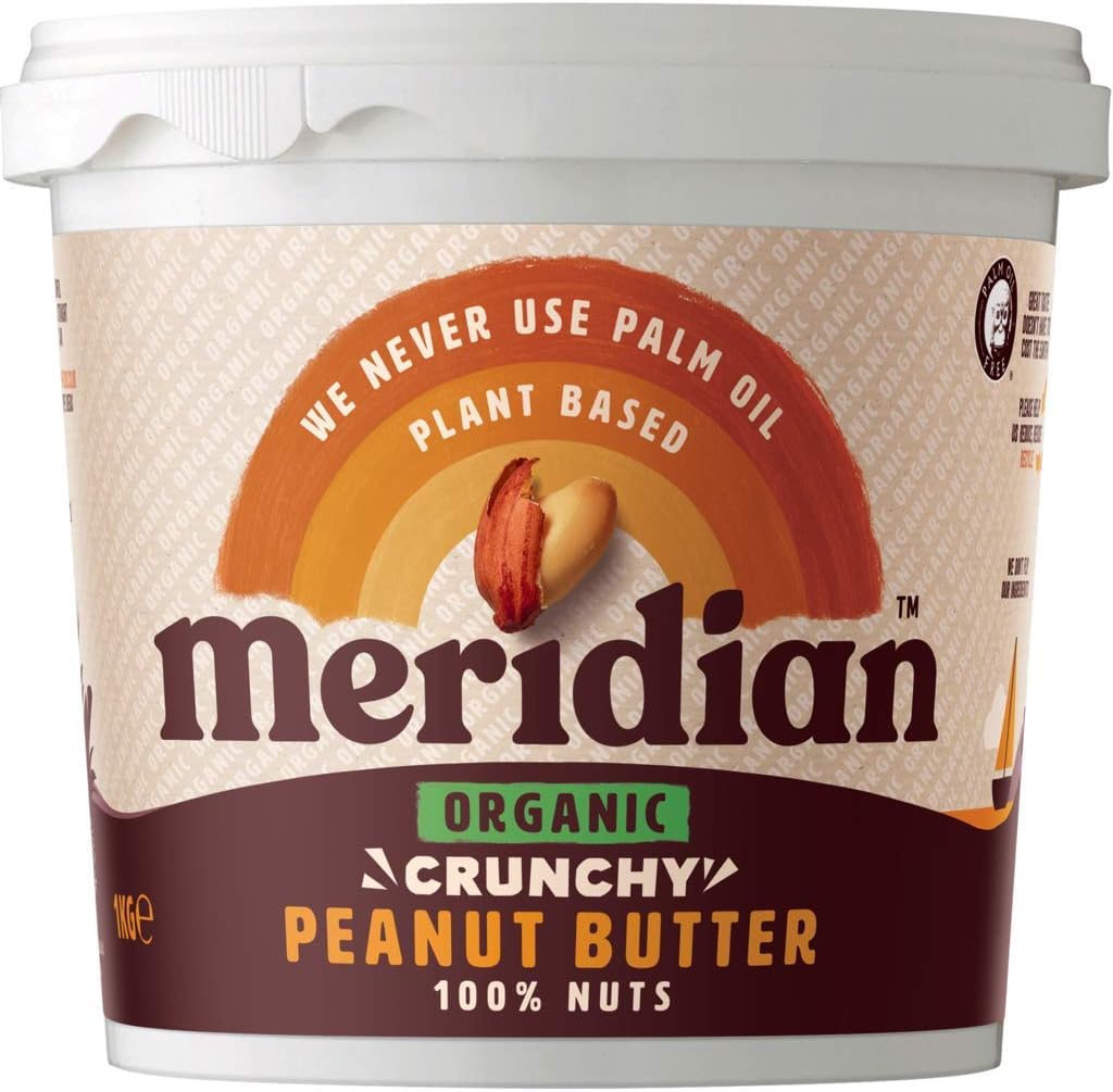 Meridian Foods Organic Peanut Butter, 1000 g, Crunchy