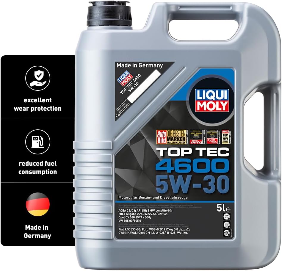 LIQUI MOLY Top Tec 4600 5W-30 | 5 L | Synthesis technology motor oil | SKU: 2316
