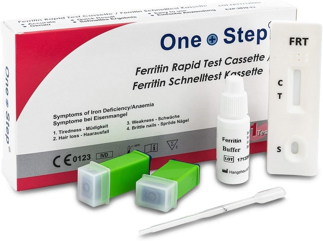 Anaemia Test Kit Iron Deficiency Ferritin Testing Blood Anemia Test One Step (2 Tests)