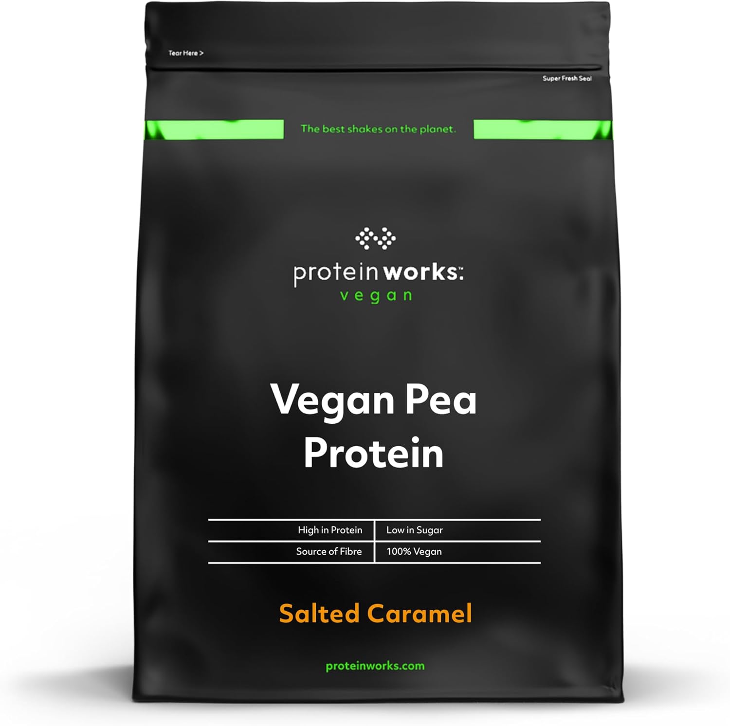 Protein Works - Pea Protein Isolate Protein Powder | 100% Plant-Based & Natural | Gluten Free | No Added Sugar | Salted Caramel | 1 Kg