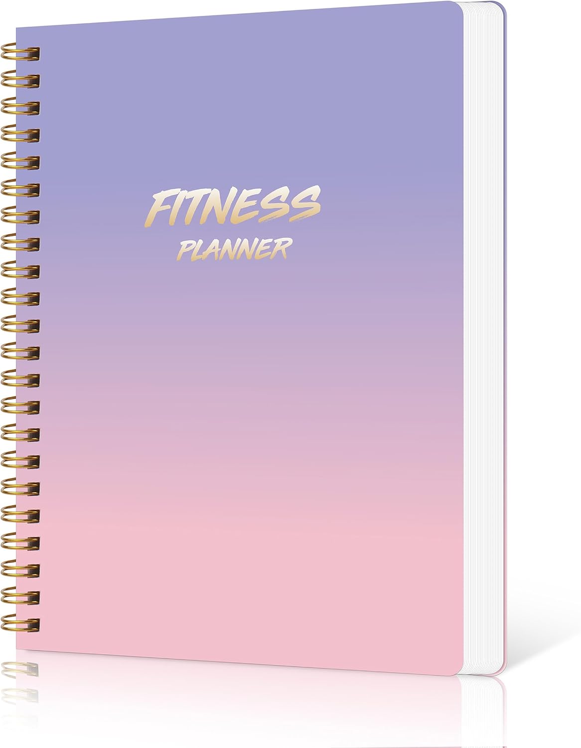 DOURA Workout Journal for Women, Fitness Journal, Workout Log Book Planner for Tracking, Progress and Achieving Your Wellness Goals-PUrple Gradient, A5 (5.6" x 8")