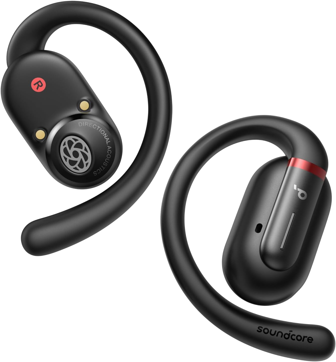 soundcore by Anker V30i Open-Ear Headphones, Ultra-Comfort,Lightweight Design, Snug Fit, Ergonomic Ear Hooks, Robust Bass, 36H Playtime, Bluetooth 5.3,App Control, Clear Calls, Wireless Earbuds