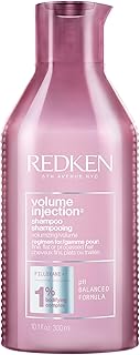 Redken Volume Injection Shampoo | Lightweight Volume Shampoo For Fine Hair | Adds Volume, Lift, and Body to Flat Hair | Paraben Free