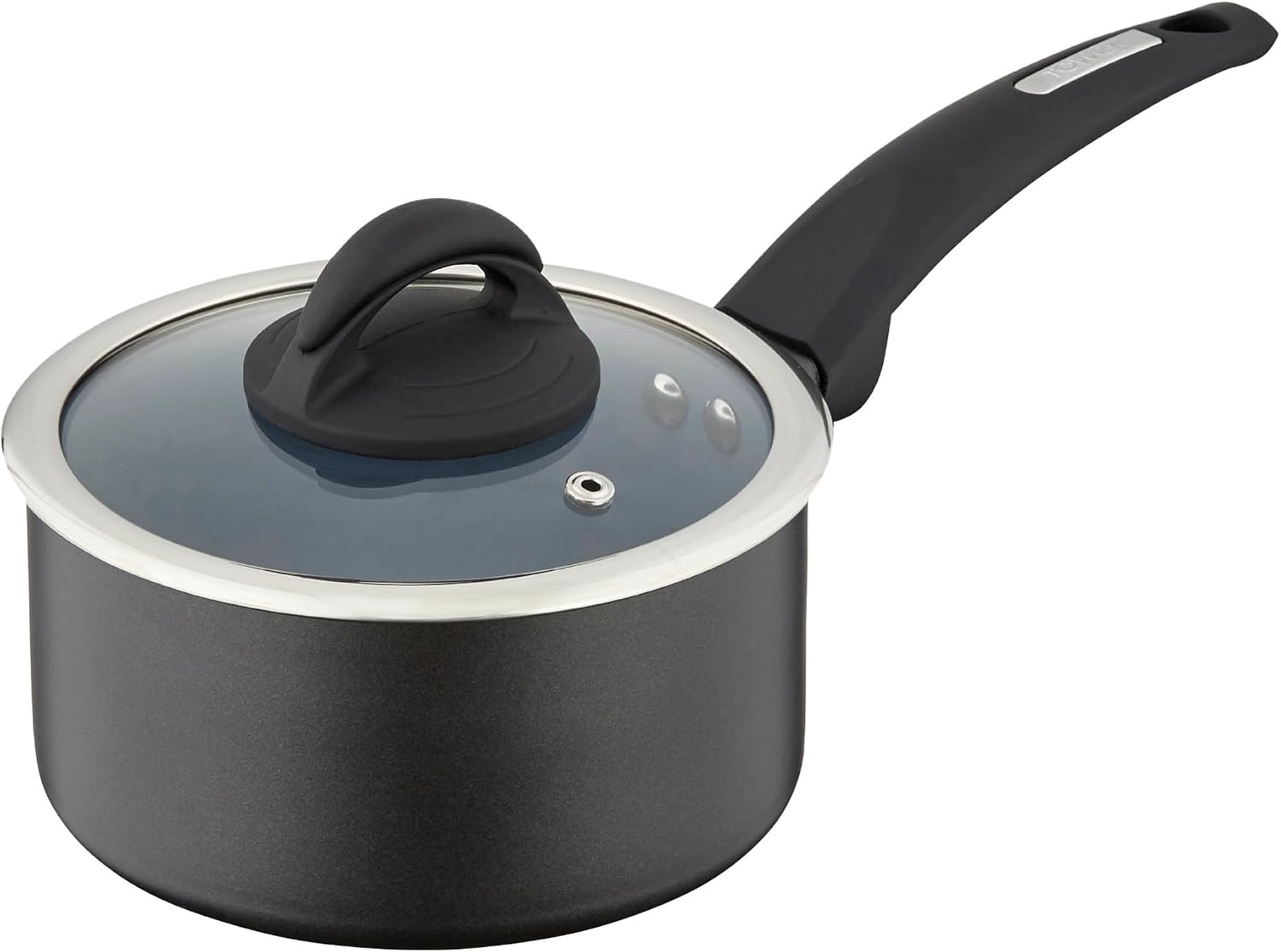Tower T80357 Cerasure 18cm Saucepan with Non-Stick Coating, Suitable for all Hob Types, Graphite