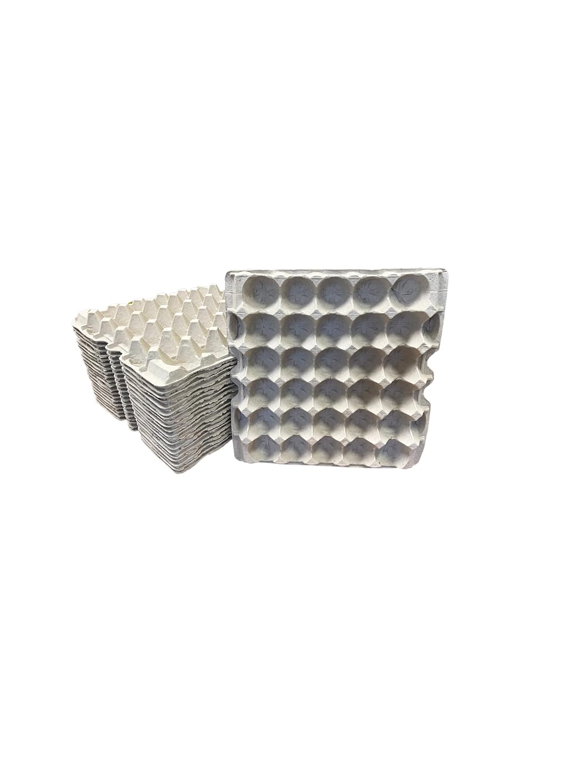 Pulp Fiber Egg Flats Egg Trays for Storing 30 Large Eggs Or Small Parts Or Use for Crafting (6)