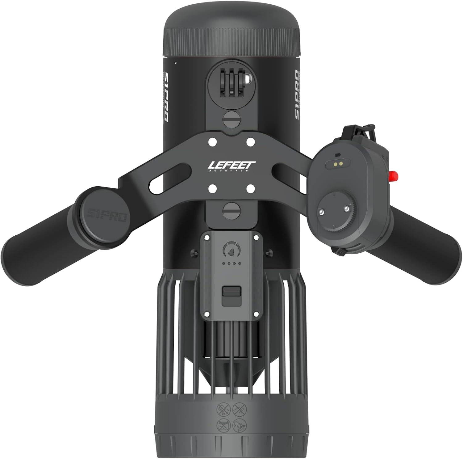 LEFEET Underwater Scooter S1 Pro, 3 Speed Adjustments, Max Speed 6.5km/h ，Modular Sea Scooter with Action Camera Mount, 40M Depth Rating for Water Sports Diving, Snorkeling, Swimming, Freediving