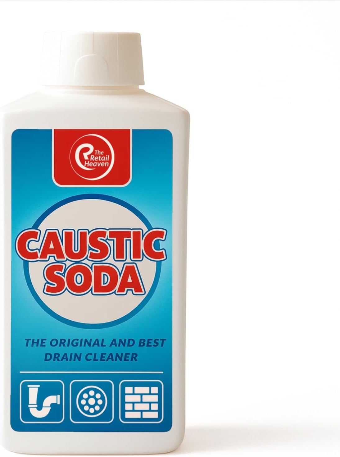 Powerful Drain Cleaner & Unblocker l 1KG Caustic Soda | Fast-Acting, Heavy-Duty Sink & Drain Cleaner | Strong & Effective | The Original & Best l (Packaging Varies) (1KG, 1, count)