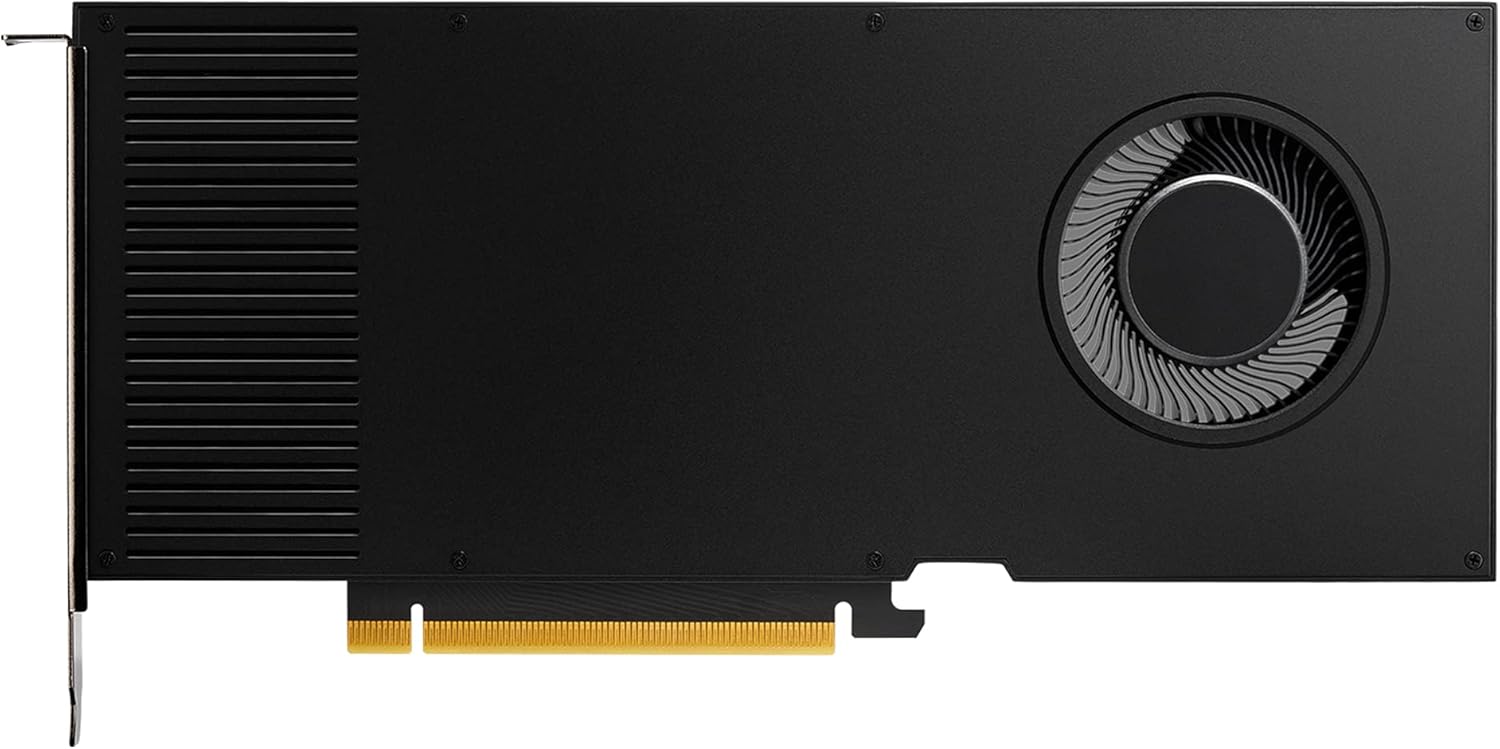 PNY NVIDIA RTX A4000 Professional Graphic Card 16GB GDDR6 PCI Express 4.0 x16, Dual Slot, 4x DisplayPort, 8K Support, Ultra-quiet active fan