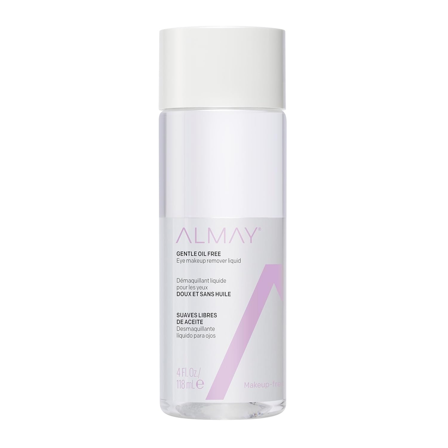 Almay Eye Makeup Remover Liquid with Aloe, Oil-Free, Hypoallergenic, Dermatologist & Ophthalmologist Tested, 4 fl oz