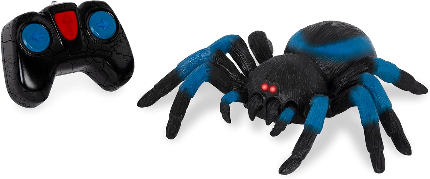 Terra by Battat – Blue Tarantula – Infrared Remote Control Spider with Light-Up Eyes – Electronic Animal Toys and Playsets for Kids Aged 6 and Up