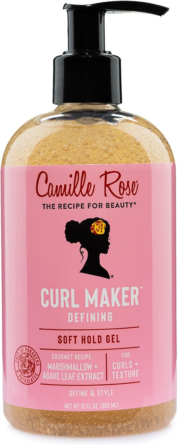 Camille Rose Curl Maker Defining Hair Jelly, Plant Based Ingredients 355ml