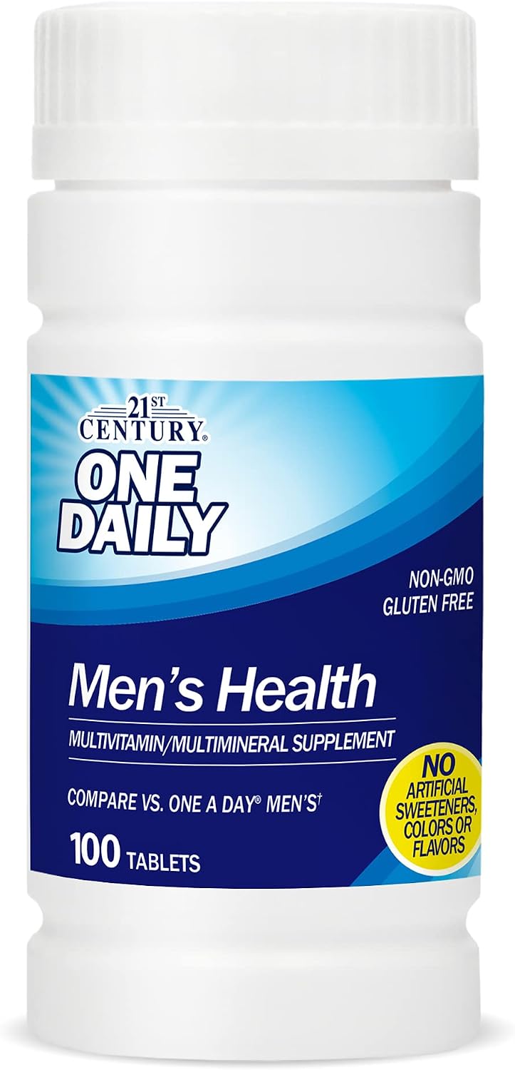 21st Century One Daily Men's Health Multivitamin Tablets, 100 Count
