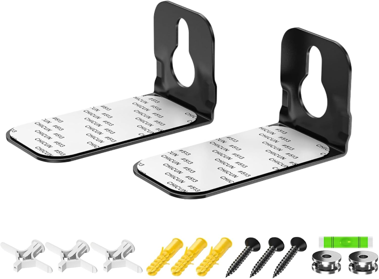 notiela Soundbar Mount Shelf for Samsung, Sony, LG, Vizio, Bose, Onn and More Soundbar Wall Mount Bracket - Sound Bar Mounts Under TV Mounting Bracket