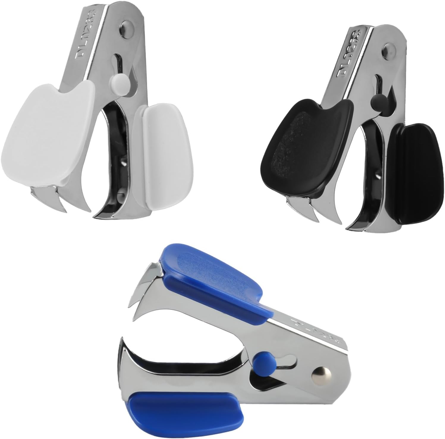 3pcs Staple Remover Tool, Lightweight Staple Removers, Stapler Remover Tool with Steel Jaws & Wide Finger Grip, Staple Removal Tool Staple Pull Tool for Family School Office Binding Supplies Removal