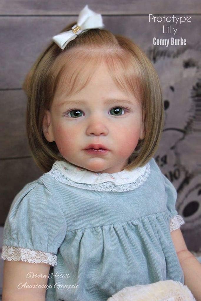yuela 70CM huge baby 28inch reborn toddler Lilly Reborn Vinyl Toddler Doll Kit unfinished doll parts