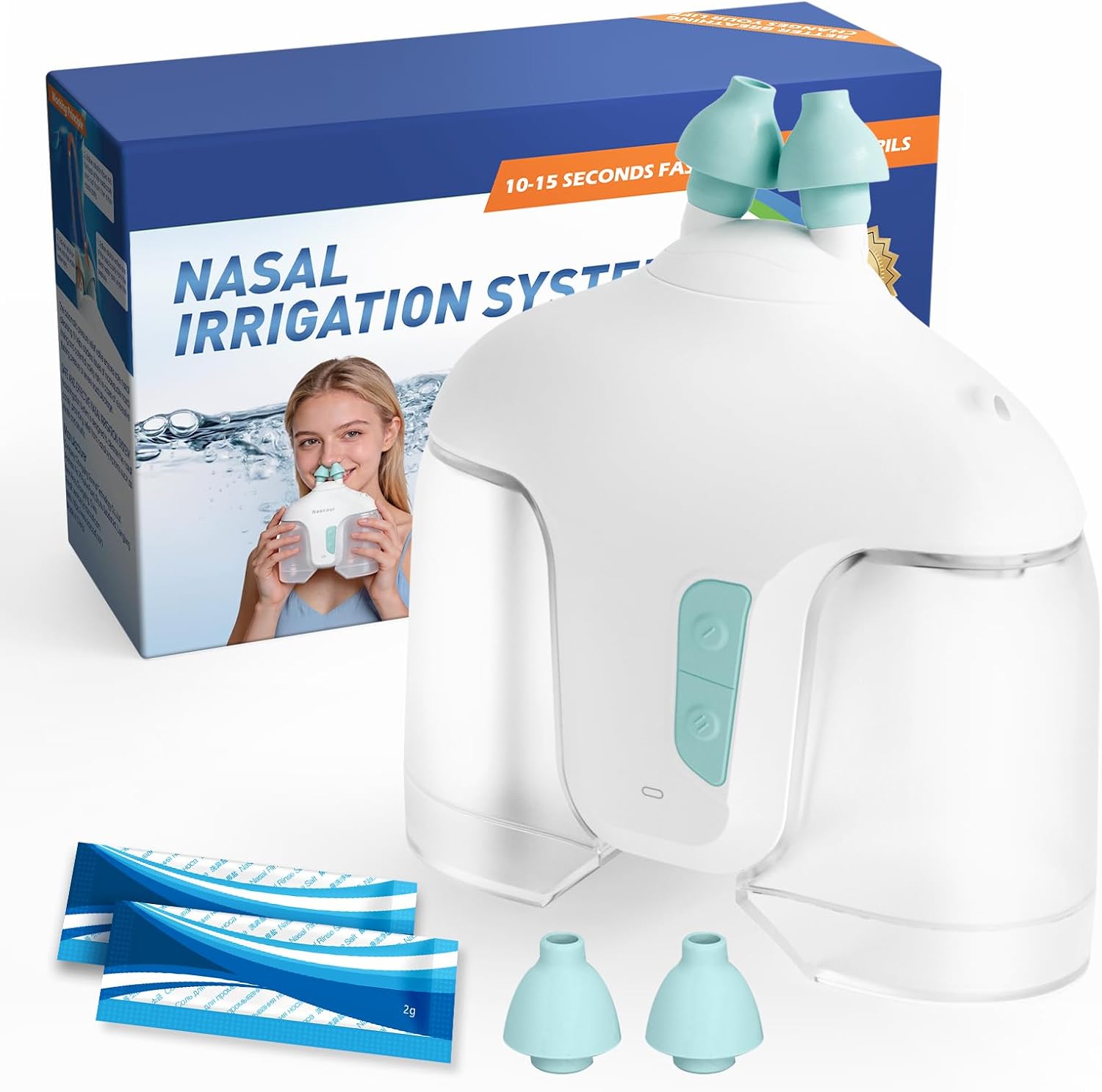 Sonmol Electric Nasal Irrigation System with 50 Saline Packets
