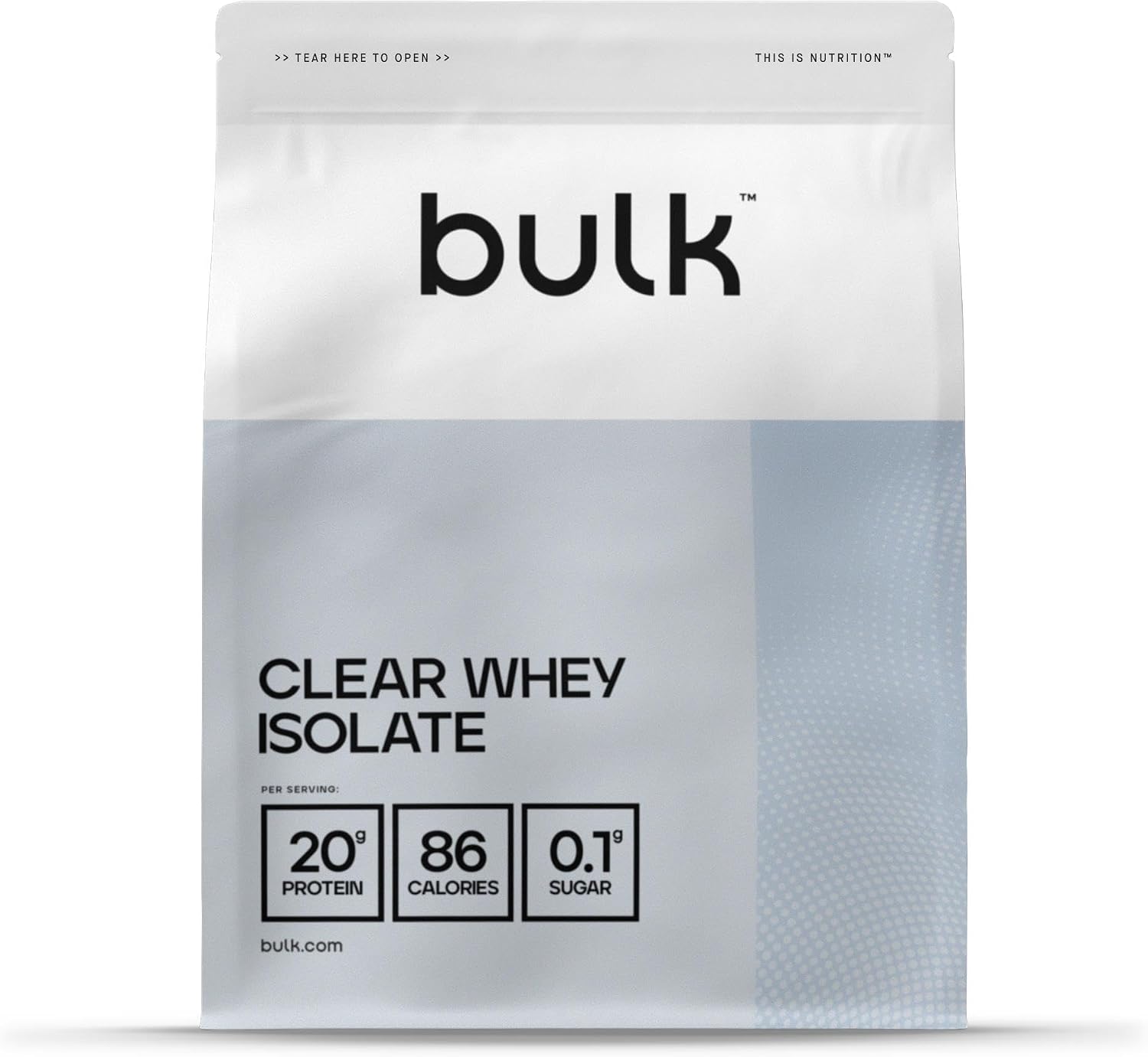 Bulk Clear Whey Isolate | Peach Iced Tea | 20g Protein per Serving | Low Sugar | Refreshing Fruity Flavours | 86 Calories | Fast Absorbing | Hydrating Protein Drink | 500g