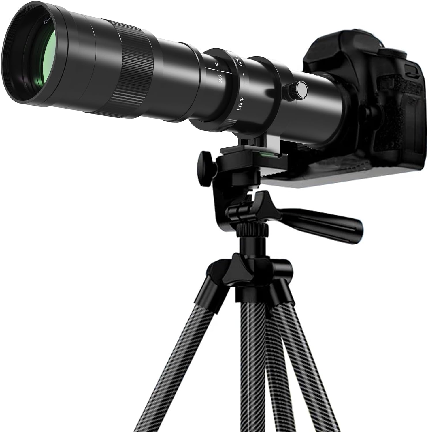 BENOISON Telephoto Lens 420-800mm, EF Lens for Canon DSLR, Manual Focus MF Zoom Lens for Canon 4000D 2000D 1300D 1200D 850D 800D 750D 250D 200D 90D 80D 77D 7D 6D 5D 1D etc