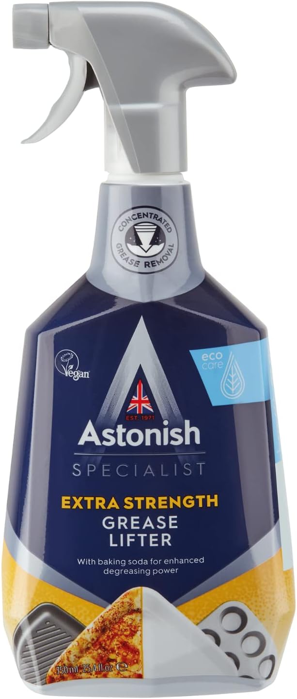 Astonish Grease Lifter Spray with Baking Soda, Kitchen Degreaser 25oz