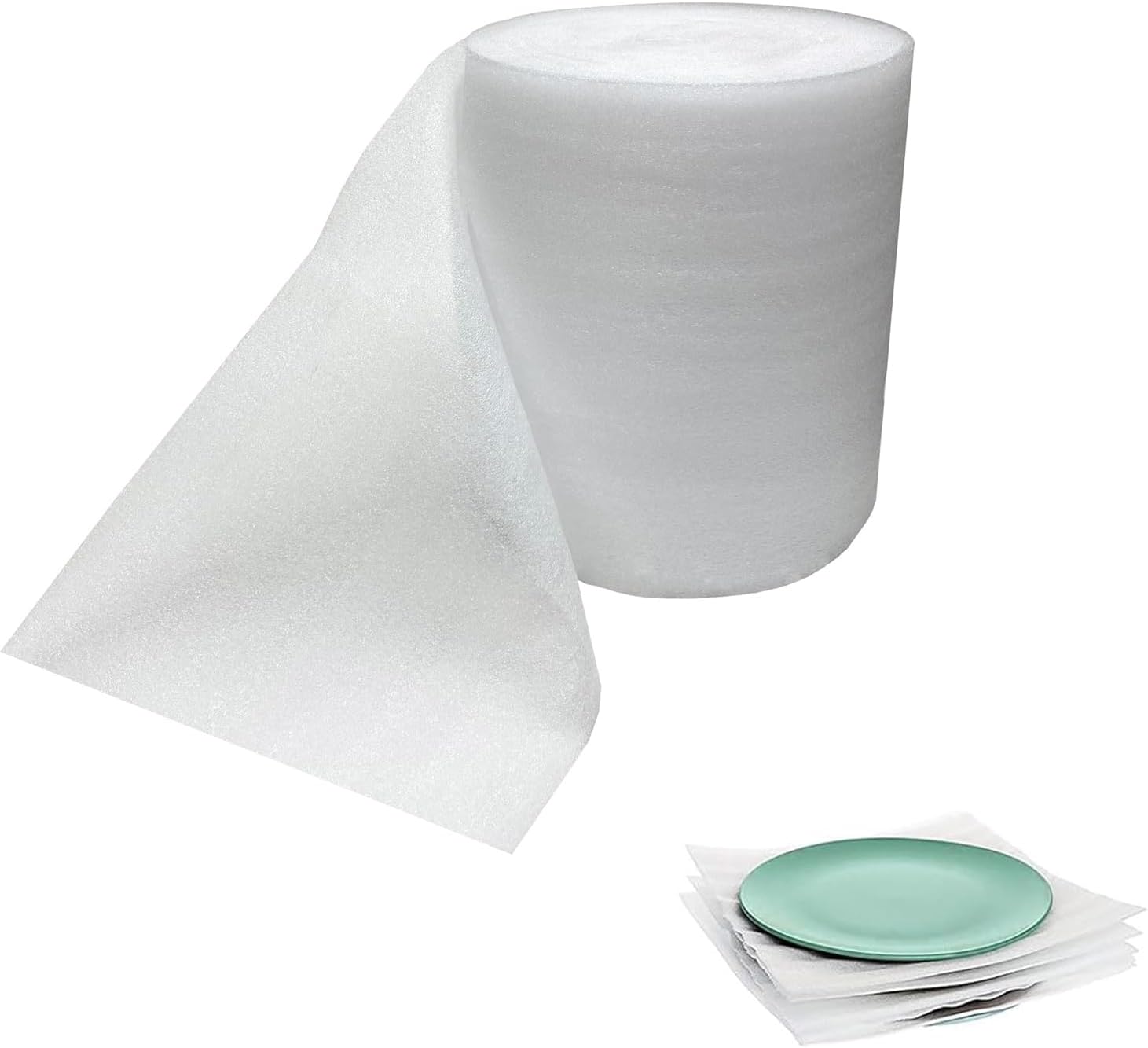White Foam Wrap Roll 280mm x 15M Cushioning Wrapping Foam Roll for Shipping Packing Supplies and Insulation Underlay