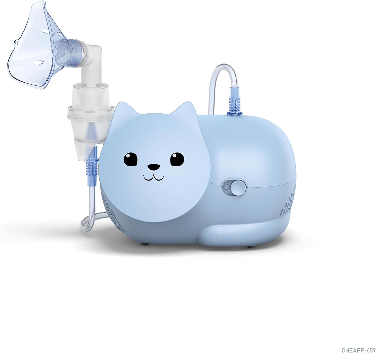 OMRON Nami Cat Children Compressor Nebuliser for Home Use - Electric Inhaler - Easy-to-use Nebulizer Machine for Children, Inhaler Machine for Kids - Effective Treatments for Respiratory Conditions