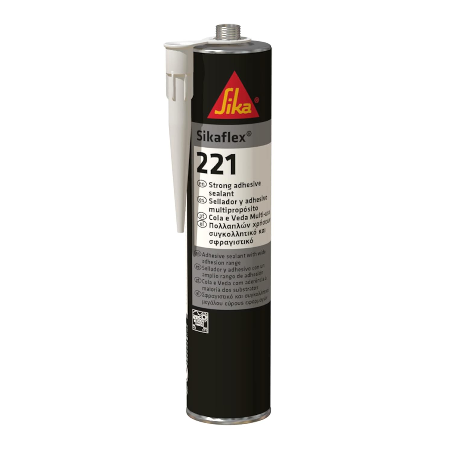 Sika Sikaflex 221 Strong Adhesive Sealant, Black, 300ml | Multi-Purpose Application – Sandable/Paintable