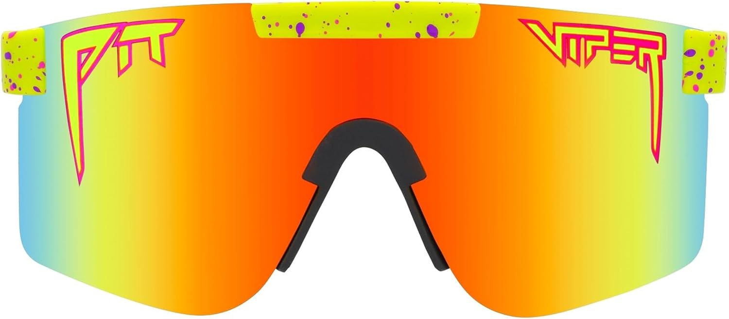 Pit Viper Sunglasses The Original Polarized Lens Indestructible Frame Adjustable Perfect Fit Micro Fiber Bag Retainer Straps