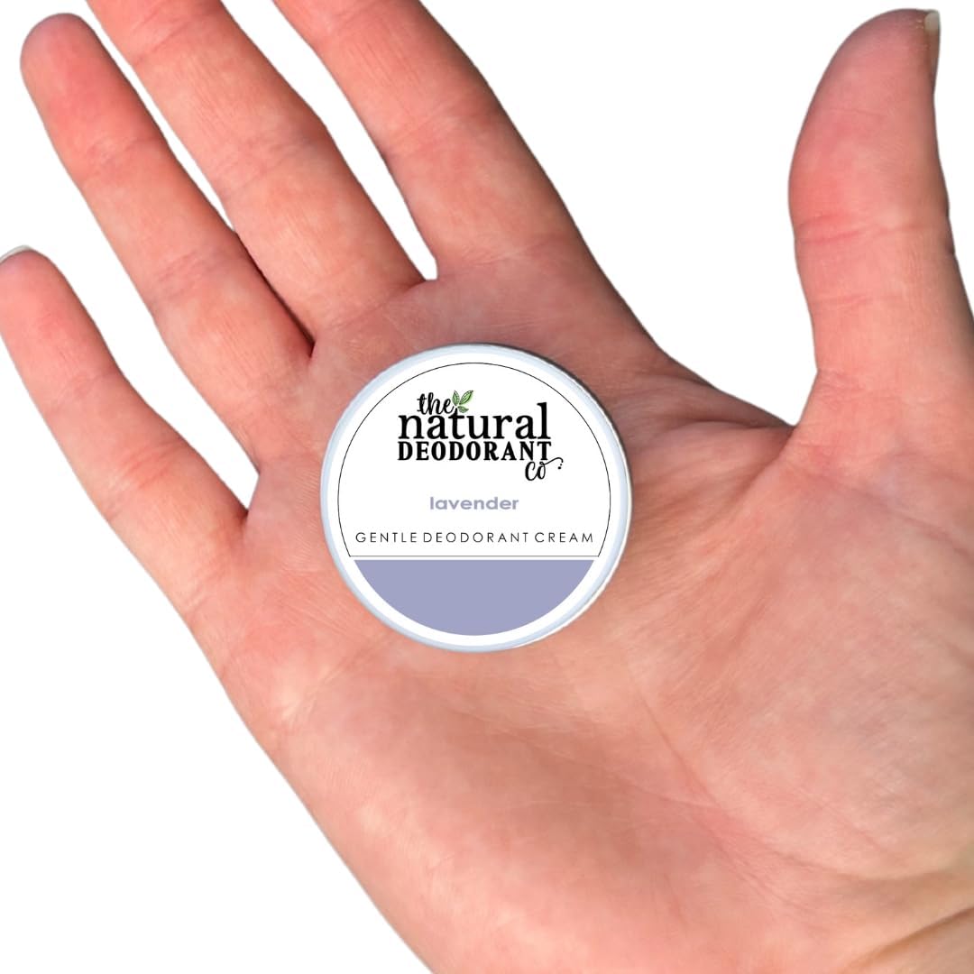 The Natural Deodorant Co. Mini 10g, Lavender Gentle Deo Cream | Mini & Travel Size, Lasts Around 10 Days, Effective Protection