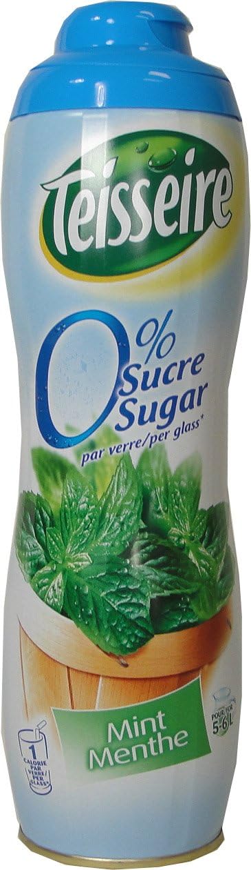 Green Mint Sugar Free Teisseire Syrup - 600ml, One by Teisseire