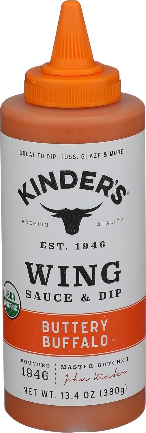 Kinders Organic Buttery Buffalo Wing Sauce, 13.4 OZ