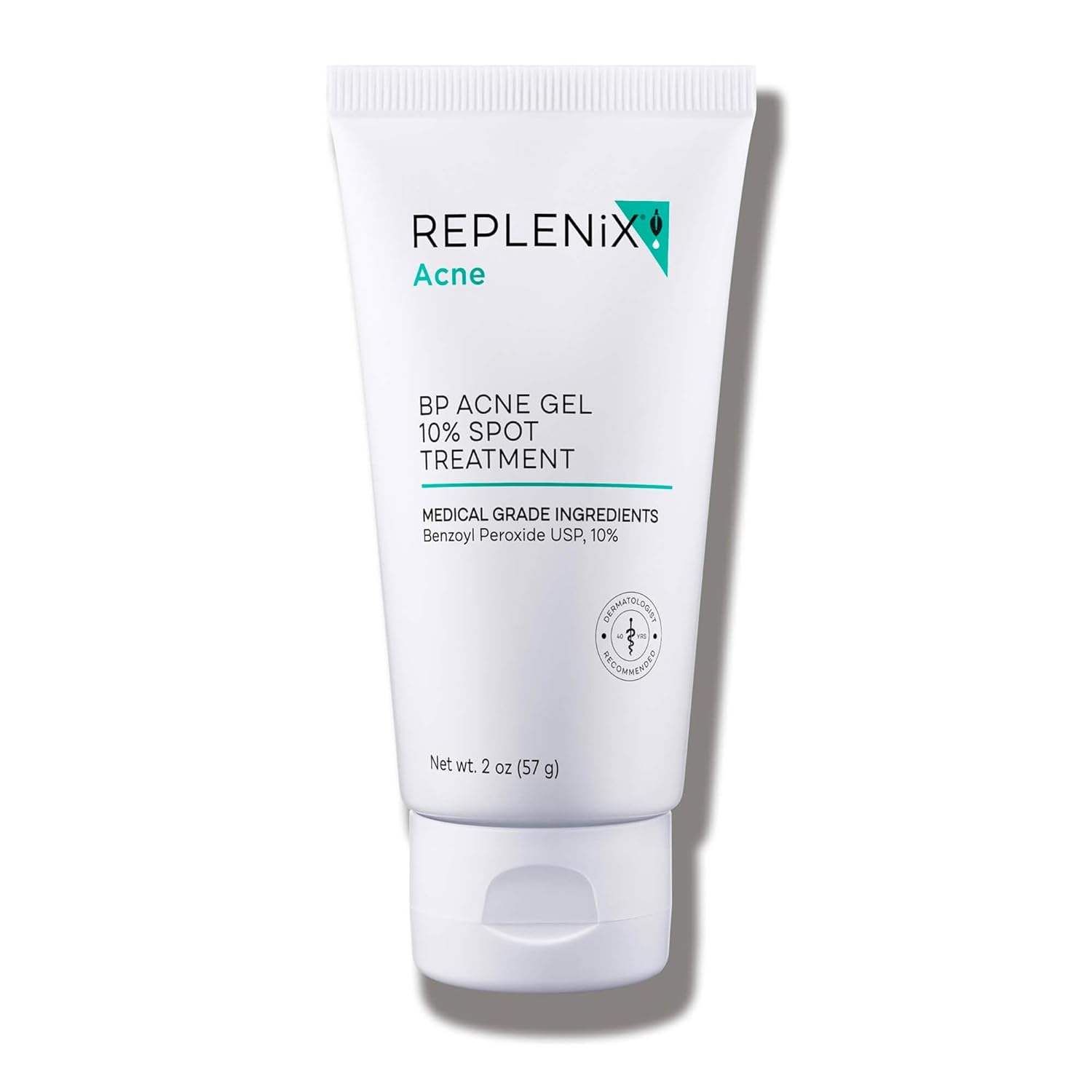 Replenix BP Acne Gel 10% Spot Treatment, Medical-Grade Benzoyl Peroxide Blemish Treatment for Acne-Prone Skin (2 oz)