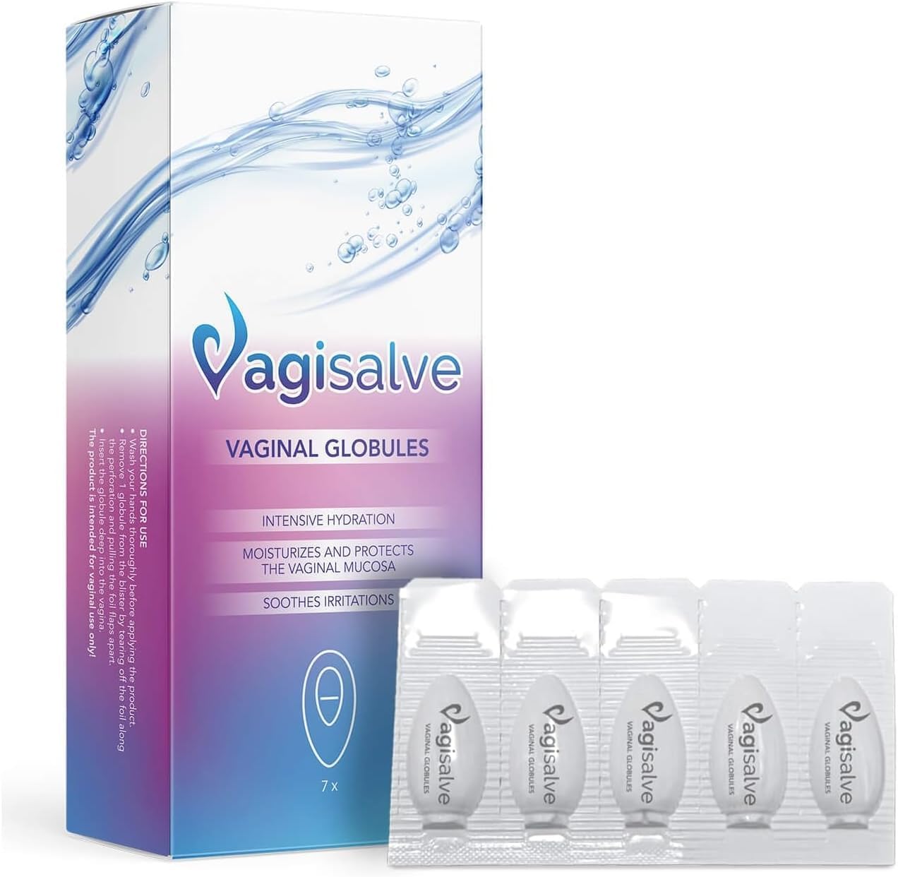 Vaginal Globules | Vaginal Moisturiser | Fast, Long-Lasting Relief from Vaginal Dryness and Discomfort | Soothes Irritations | 7 Easy to Use Globules
