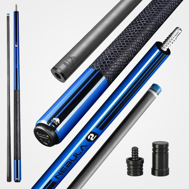 RHINO Nebula 2 Low Deflection Carbon Pool Cue - Sport Wrap