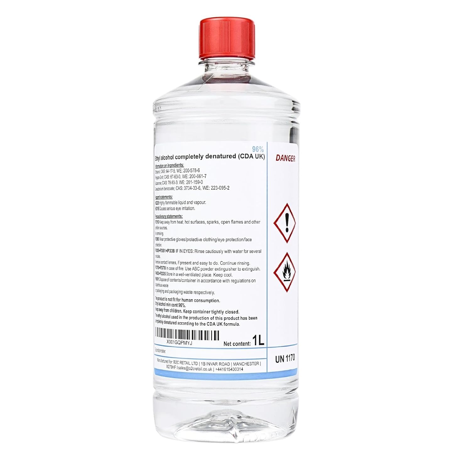 Ethanol Ethyl - denatured Alcohol 94.5% 1L - 2L - 6L (1 litre)