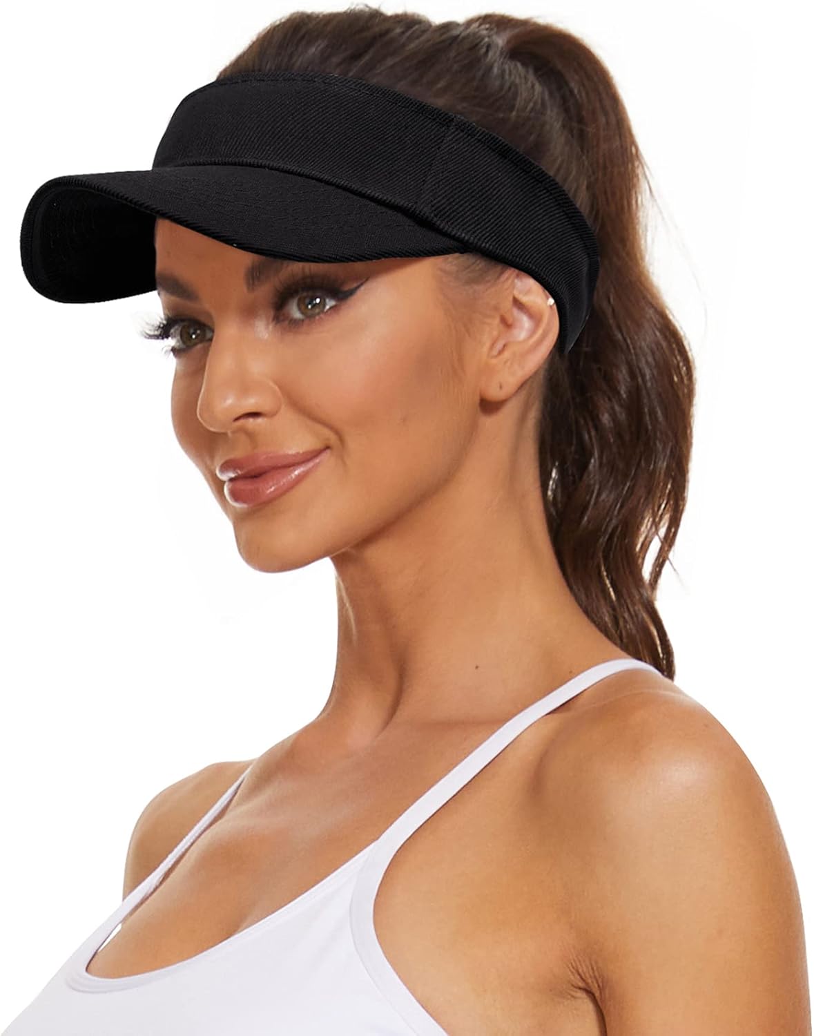 Zando Womens Visor Hats for Women Adjustable Beach Sun Visors for Women Sports Outdoor Unisex Golf Tennis Visor for Men
