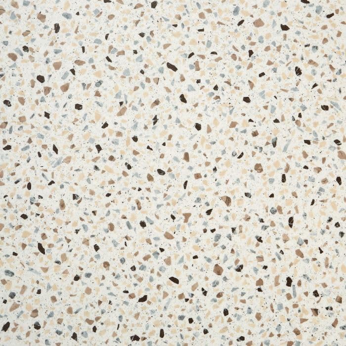 Terrazzo Design Cushioned Sheet Vinyl Flooring Lino for Kitchens & Bathrooms with Brown Grey & Beige Chippings 2m 3m Width 2m to 7m Length (Cocoa Granite, 2m x 3m)