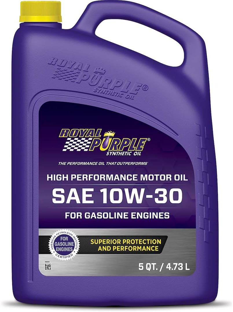 Royal Purple 51130 API-Licensed SAE 10W-30 High Performance Synthetic Motor Oil - 5 qt., Model:ROY51130