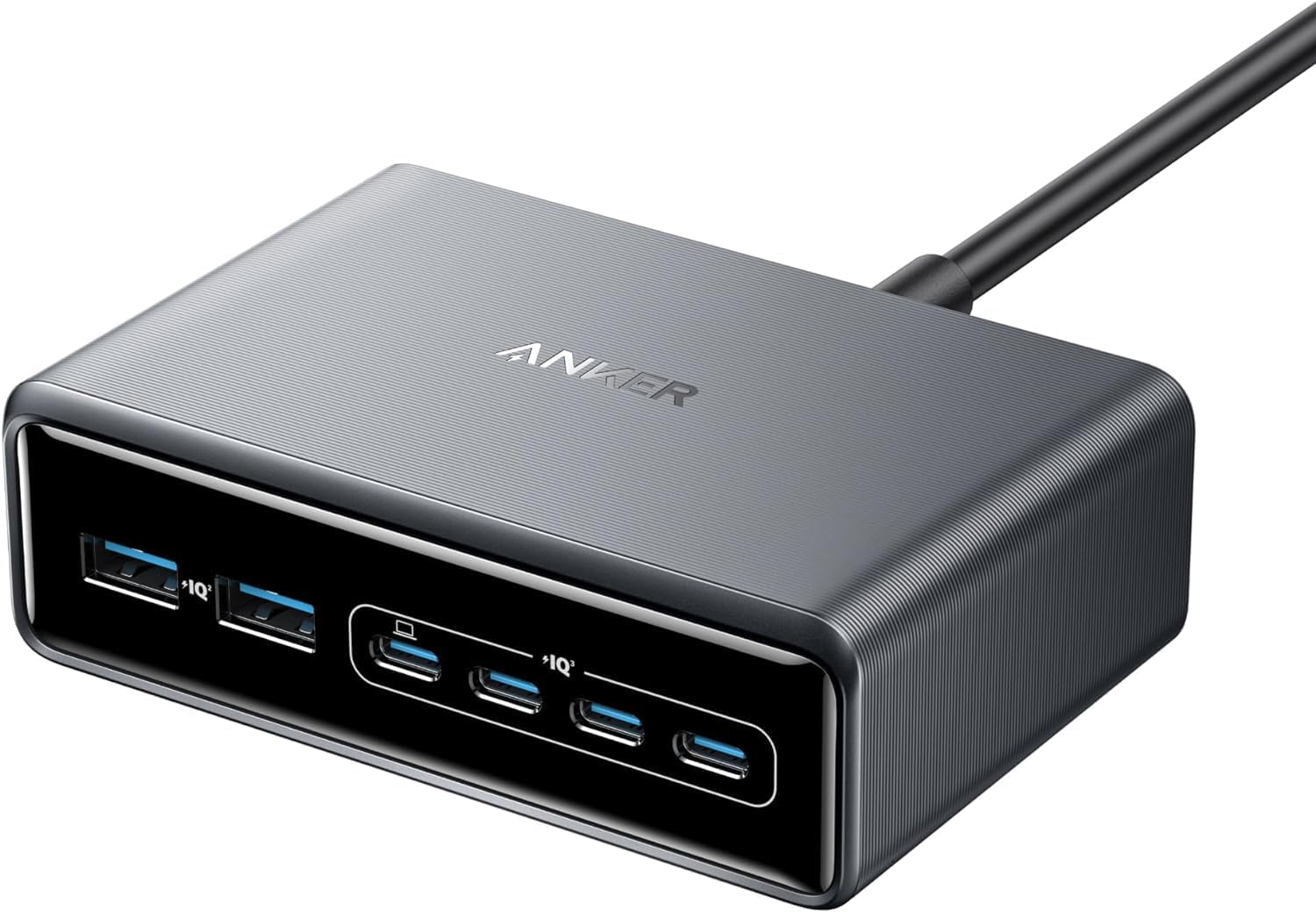 Anker Prime Charger, 200W 6-Port GaN Charging Station, Fast Charging USB C Charger, Compatible with iPhone 16/16 Pro/15/15 Pro, MacBook Pro/Air, iPad Pro, Dell XPS, Galaxy S23/S22, Note20, and More