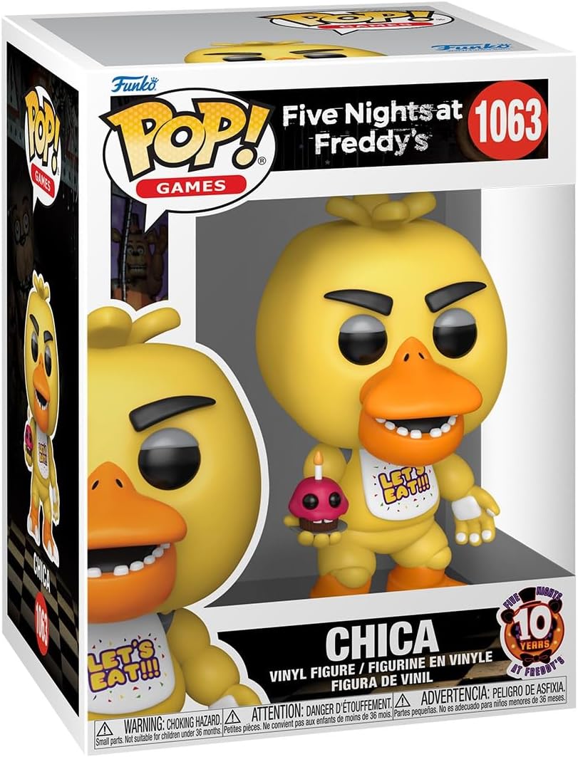 Funko POP! Games: Five Night's at Freddy's (FNAF) - Chica - Collectable Vinyl Figure - Gift Idea - Official Merchandise - Toys For Kids & Adults - Model Figure for Collectors and Display