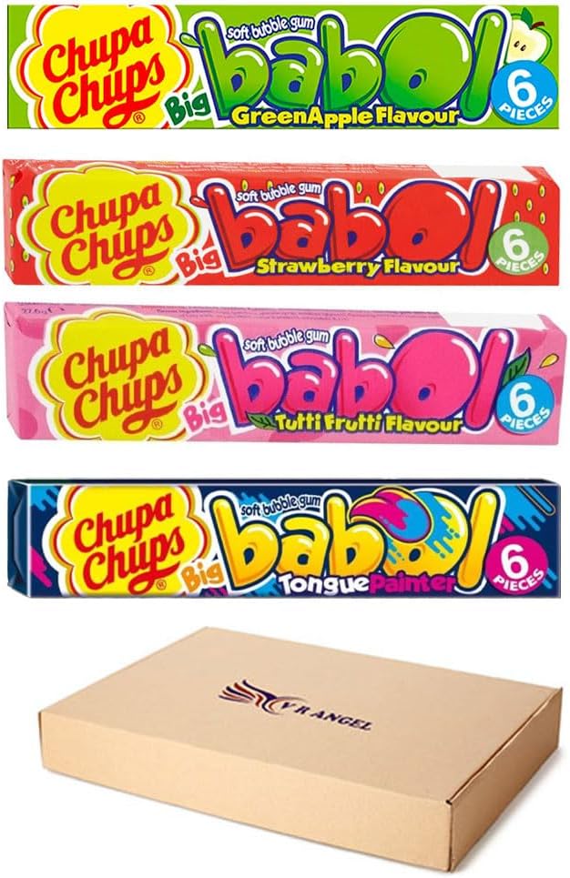 Chupa Chups Big Babol Mix 4 Flavor Bubble Gum Sold By VR Angel