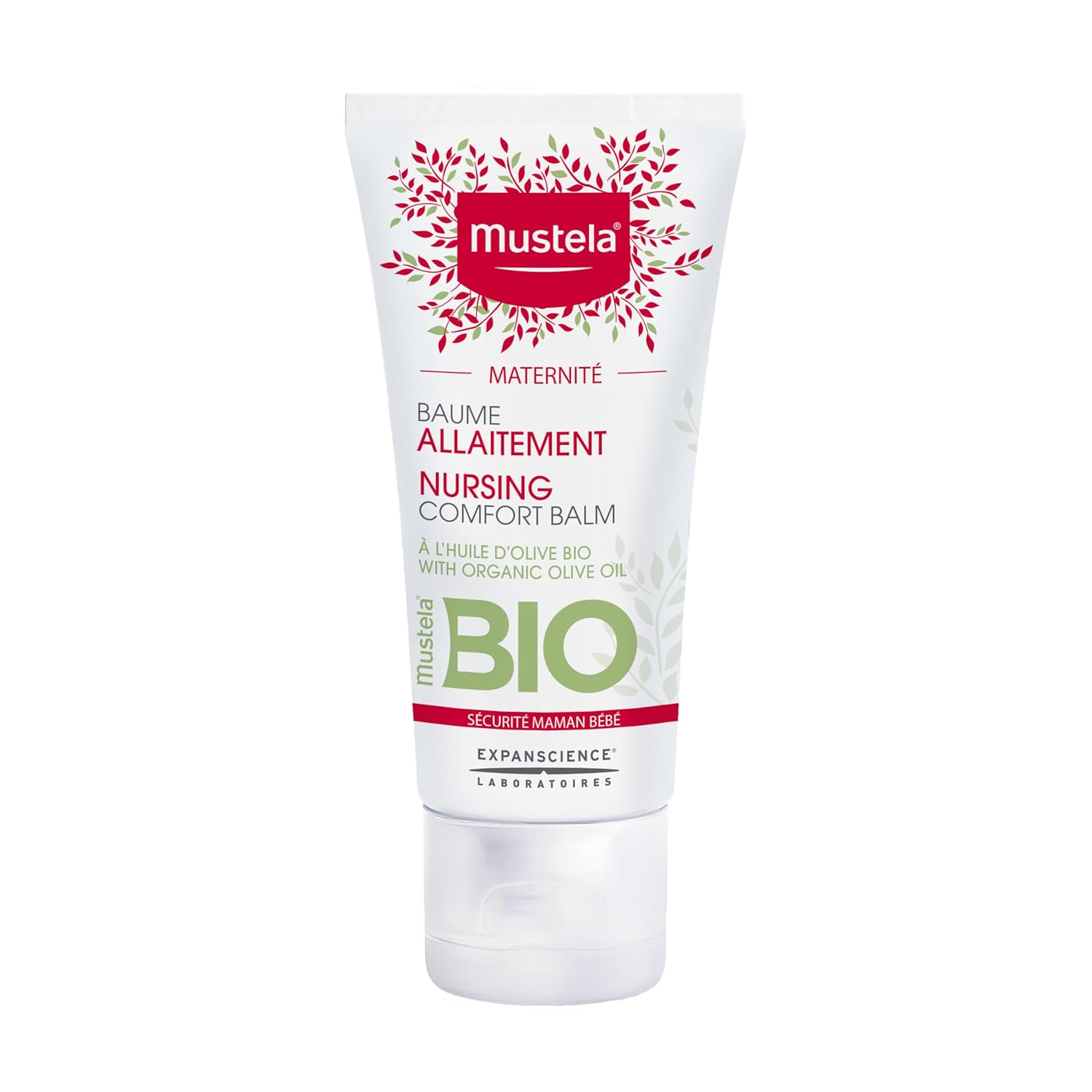 Mustela Maternity Certified Organic Nursing Comfort Balm - Nipple Cream for Breastfeeding with Olive Oil - Clinically Proven & Safe for Pregnancy Skincare - Fragrance Free & Vegan - 1.01 fl. oz.