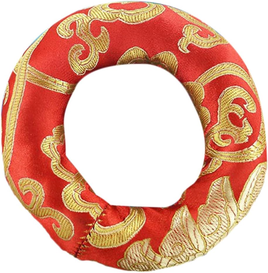 COMPUKAS Singing Bowl Pads Buddhism Product Handmade Sound Bowl Mat for Gong Home Decor Random Color
