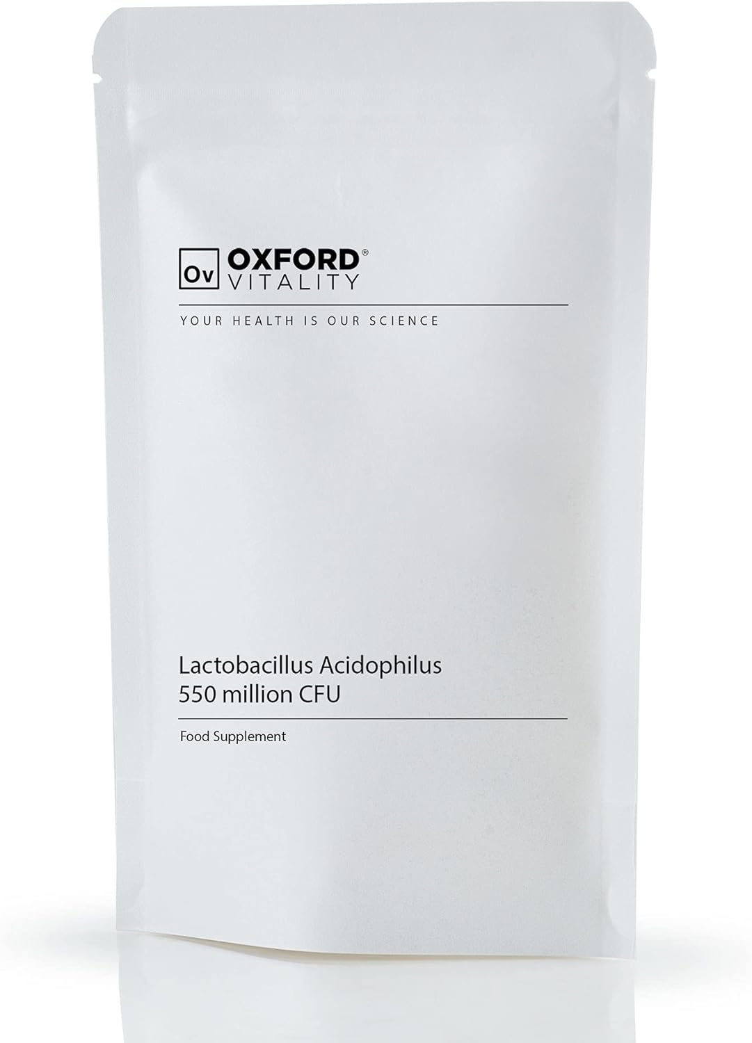 Acidophilus Lactobacillus Tablets | High Strength 550m CFU (Actual British Value) Helps Improve Bowel Function | by Oxford Vitality