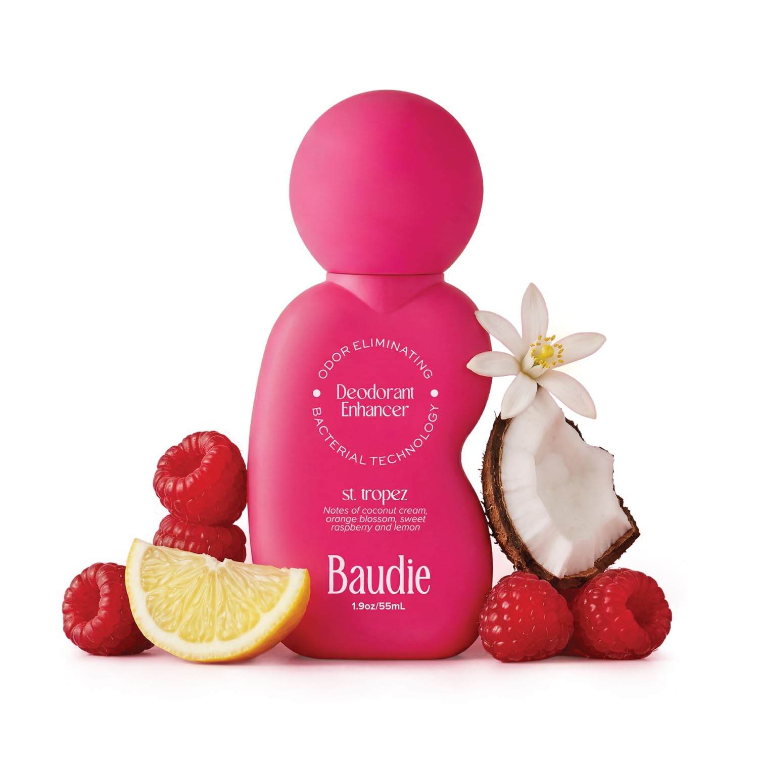 Baudie Deodorant Enhancer® Probiotic Underarm Toner - St.Tropez - Patented Pre-Deodorant Spray That Helps Deodorants Last Longer and Helps Sweat Stay Odorless - Spray, Wipe, Apply