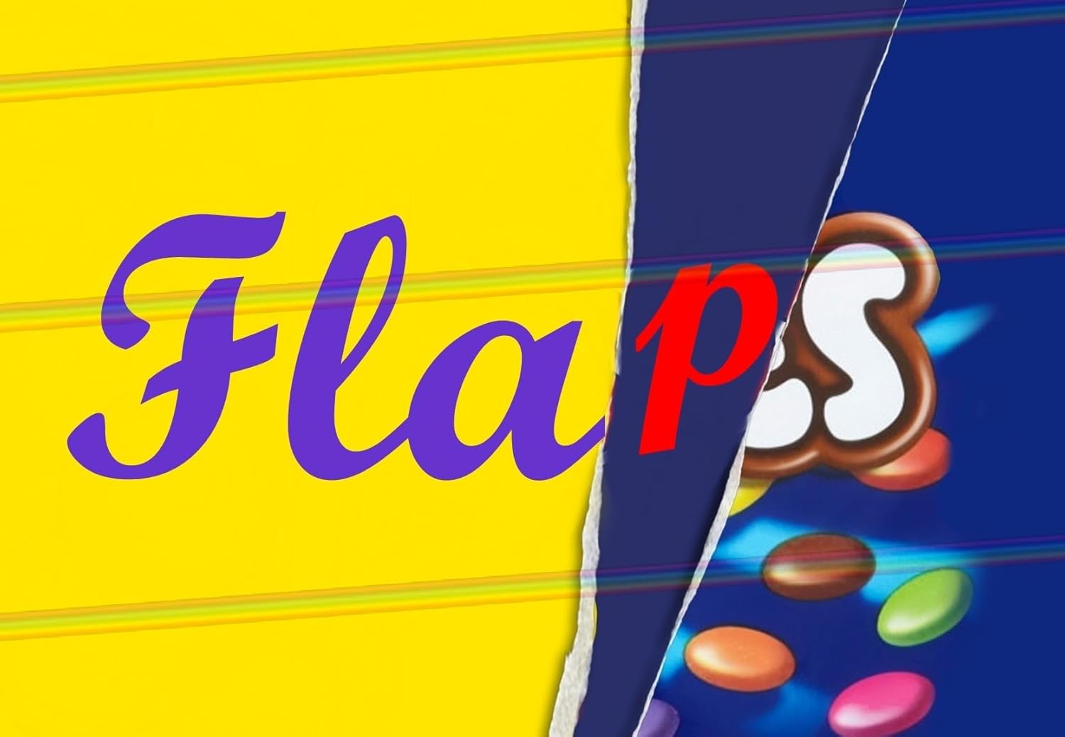 Flaps - Funny Chocolate Novelty Wrappers Insults Joke Valentines Fathers Mothers Day Secret Santa Gift Present Rude (Chocolate Bar Not Included)
