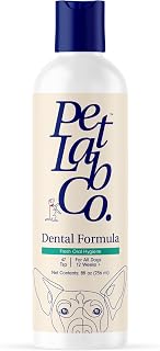 PetLab Co. Dog Dental Formula - Keep Dog Breath Fresh and Teeth Clean - Supports Gum Health - Dog Water Additive Dental Care Targets Tartar - Packaging May Vary